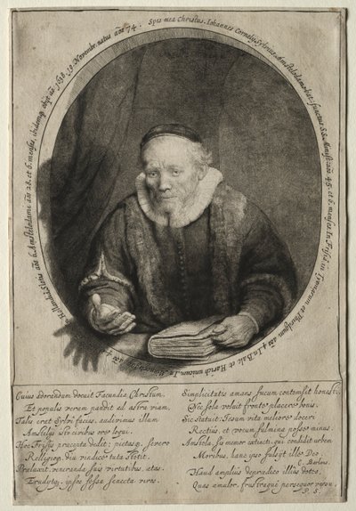 Jan Cornelis Sylvius, predicatore, 1646 da Rembrandt van Rijn