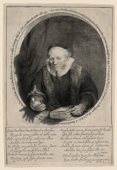 Jan Cornelius Sylvius, predicatore da Rembrandt van Rijn