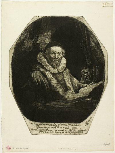 Jan Uytenbogaert da Rembrandt van Rijn