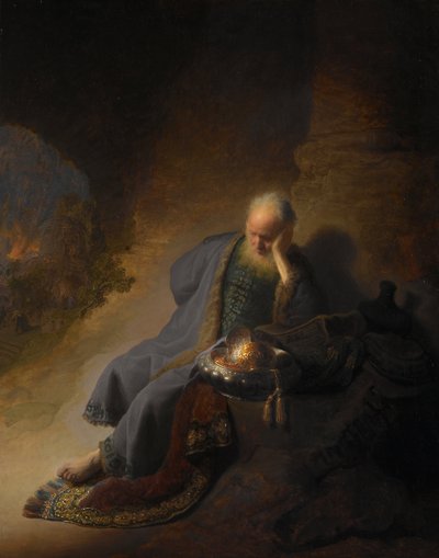Geremia lamenta la distruzione di Gerusalemme, 1630 da Rembrandt van Rijn