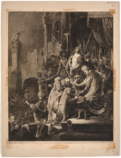 Gesù davanti a Pilato da Rembrandt van Rijn