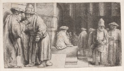 Ebrei in sinagoga da Rembrandt van Rijn