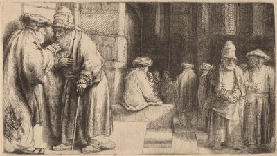 Ebrei nella sinagoga, 1648 da Rembrandt van Rijn