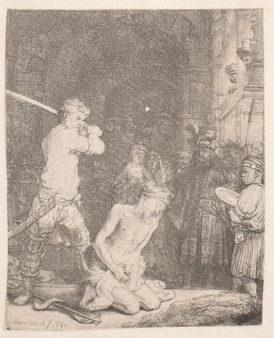 La decapitazione di Giovanni Battista da Rembrandt van Rijn