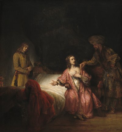 Giuseppe accusato dalla moglie di Potifar, 1655 da Rembrandt van Rijn