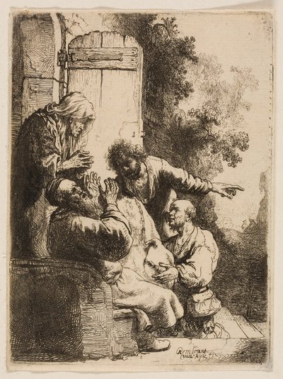 Il mantello di Giuseppe portato a Giacobbe da Rembrandt van Rijn