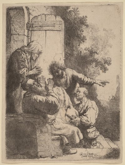 Il mantello di Giuseppe portato a Giacobbe da Rembrandt van Rijn