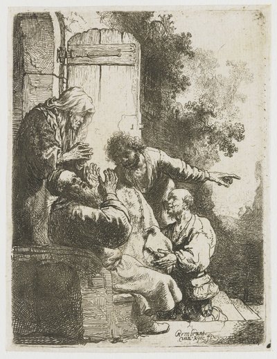 Il mantello di Giuseppe portato a Giacobbe da Rembrandt van Rijn