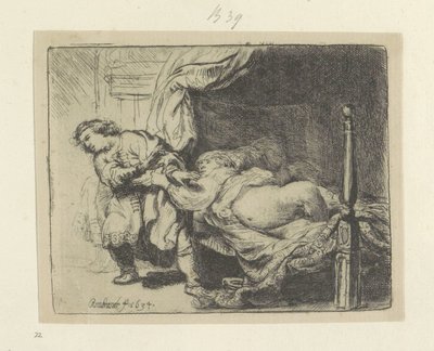 Giuseppe e la moglie di Potifar da Rembrandt van Rijn