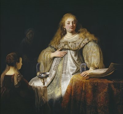 Giuditta al banchetto di Oloferne da Rembrandt van Rijn