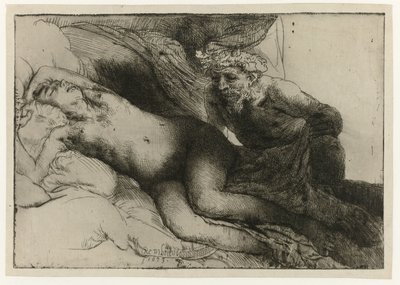 Giove e Antiope da Rembrandt van Rijn