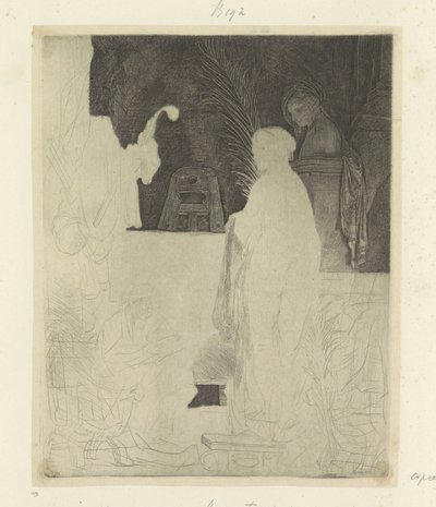 Artista che disegna un modello da Rembrandt van Rijn