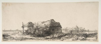 Paesaggio con cottage e fienile da Rembrandt van Rijn