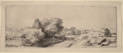 Paesaggio con un lattaio da Rembrandt van Rijn