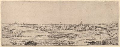 Paesaggio con vista verso Haarlem da Rembrandt van Rijn