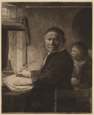 Lieven Willemsz van Coppenol: il piatto più piccolo da Rembrandt van Rijn