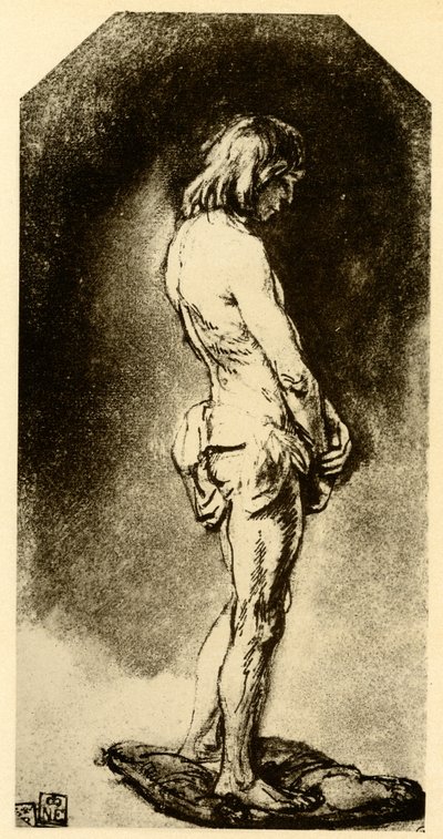 Nudo maschile da Rembrandt van Rijn