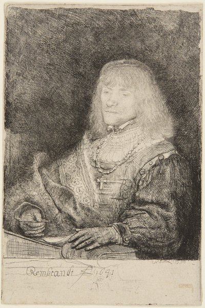 Uomo con crocifisso e catena da Rembrandt van Rijn