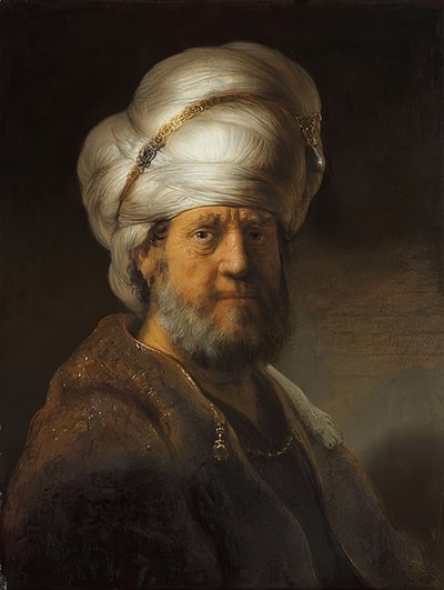 Uomo in costume orientale da Rembrandt van Rijn