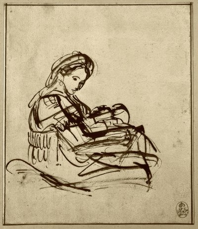 Maria con il bambino da Rembrandt van Rijn