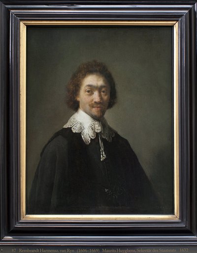 Maurits Huygens, Segretario di Stato a Lahaye (Paesi Bassi) da Rembrandt van Rijn