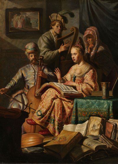 Compagnia musicale, 1626 da Rembrandt van Rijn