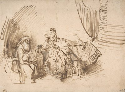 Nathan ammonisce David da Rembrandt van Rijn