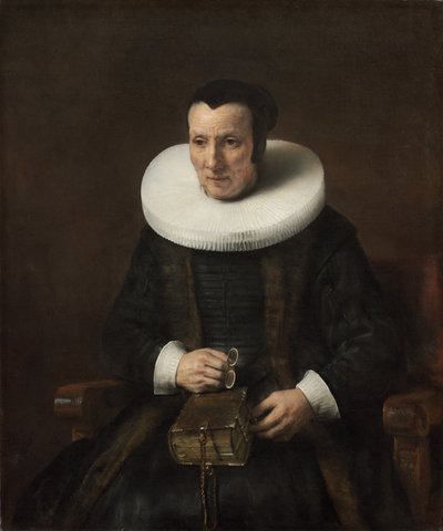Vecchia signora con un libro, 1647 da Rembrandt van Rijn