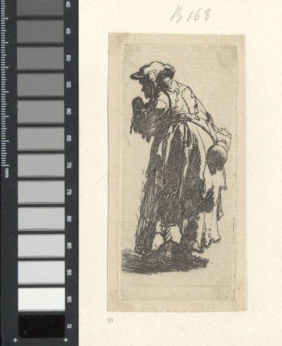 Vecchia mendicante con zucca da Rembrandt van Rijn