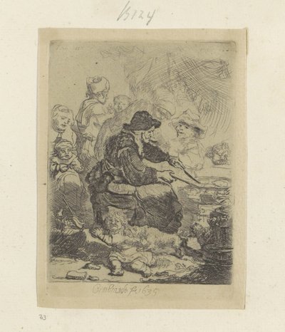 Cuoca di frittelle da Rembrandt van Rijn