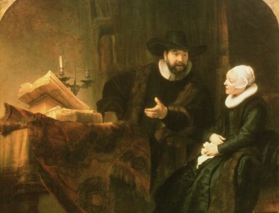 Ritratto di Cornelius Anslo e sua moglie, 1641 da Rembrandt van Rijn