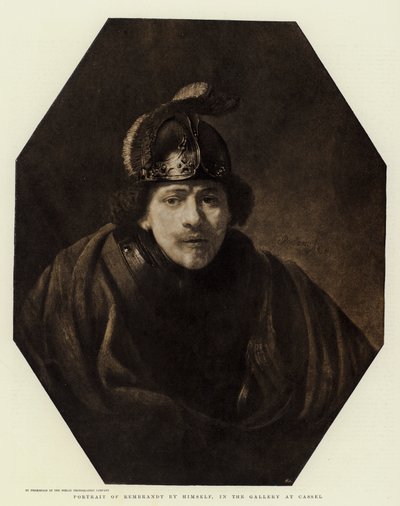 Ritratto di Rembrandt da sé stesso, nella Galleria di Cassel da Rembrandt van Rijn