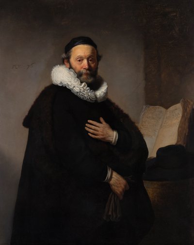 Ritratto del Ministro Remonstrant Johannes Wtenbogaert, 1633 da Rembrandt van Rijn