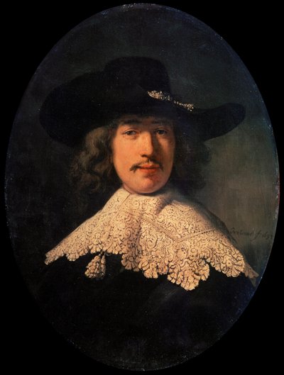 Ritratto di un giovane con colletto di pizzo, 1634 da Rembrandt van Rijn