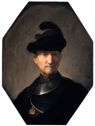 Ritratto di un Vecchio Guerriero, c. 1629-1630 da Rembrandt van Rijn