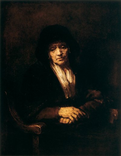 Ritratto di una vecchia, 1654 da Rembrandt van Rijn