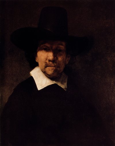 Ritratto del Poeta Jeremias de Decker, c1666 da Rembrandt van Rijn