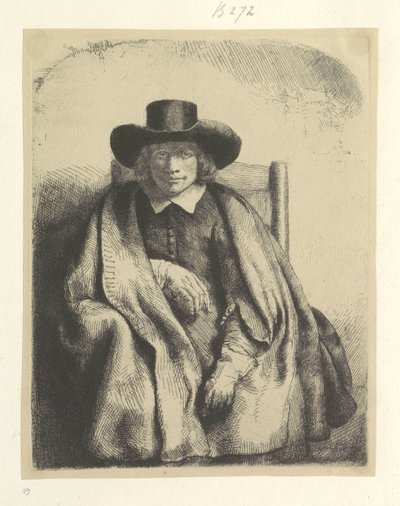 Ritratto del venditore di stampe Clement de Jonghe da Rembrandt van Rijn