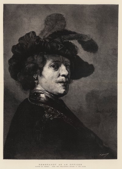 Rembrandt come Ufficiale da Rembrandt van Rijn