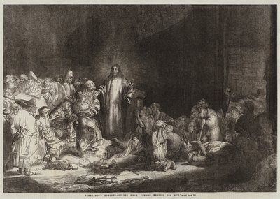 Il pezzo da cento fiorini di Rembrandt, Cristo guarisce i malati da Rembrandt van Rijn