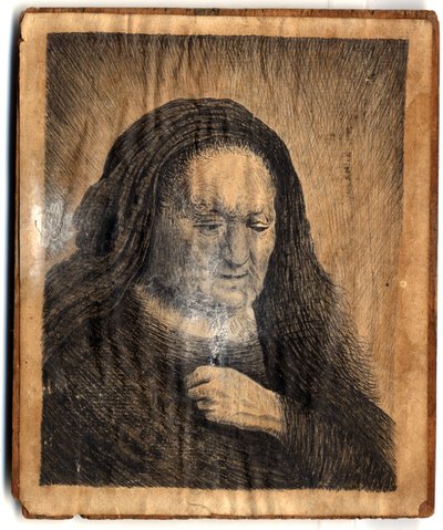 La madre di Rembrandt con la mano sul petto da Rembrandt van Rijn