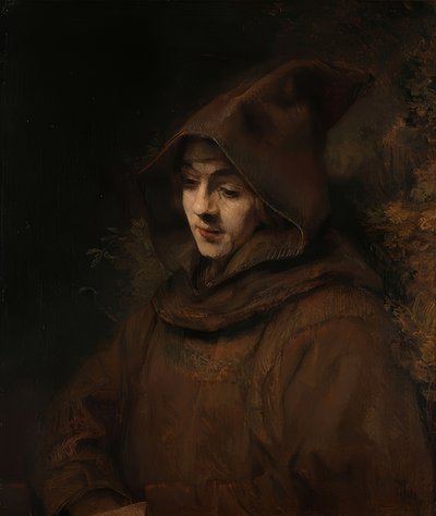 Tito, figlio di Rembrandt, in abito francescano da Rembrandt van Rijn