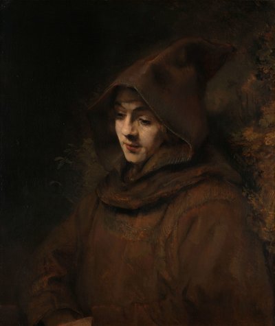 Tito, figlio di Rembrandt, in abito da monaco da Rembrandt van Rijn