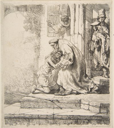 Ritorno del figliol prodigo, 1620-69 da Rembrandt van Rijn