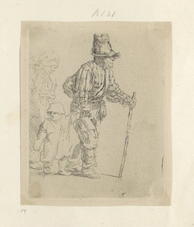 Famiglia di contadini itineranti da Rembrandt van Rijn