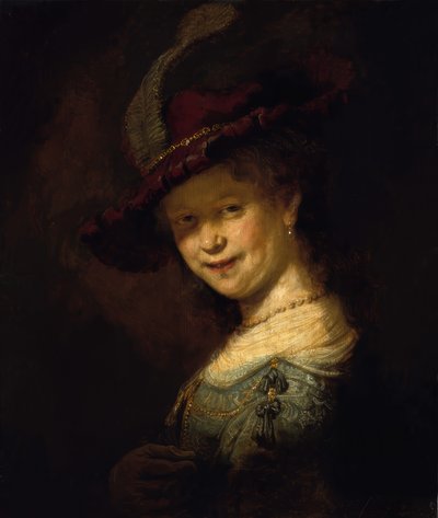 Saskia van Uylenburgh da ragazza da Rembrandt van Rijn