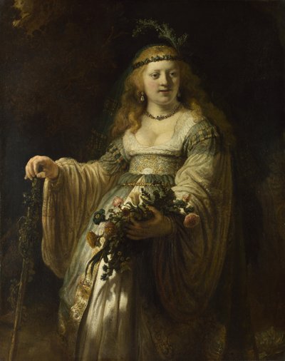 Saskia van Uylenburgh in costume arcadico, 1635 da Rembrandt van Rijn