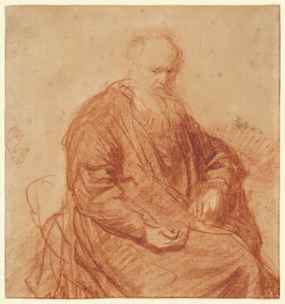 Vecchio seduto da Rembrandt van Rijn