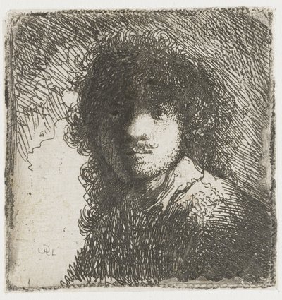 Autoritratto, ca 1627 da Rembrandt van Rijn