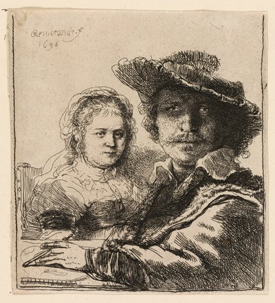 Autoritratto con Saskia da Rembrandt van Rijn